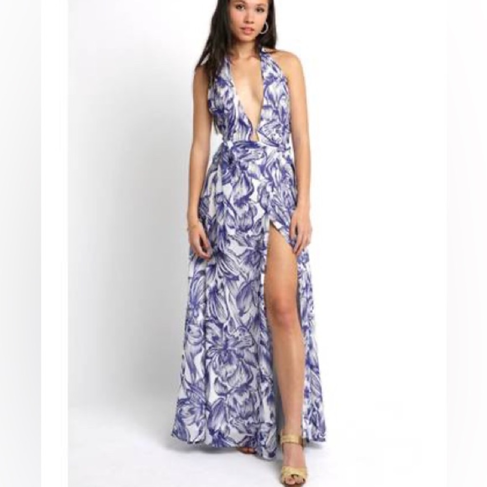 Abbeline Floral Maxi Wrap Dress